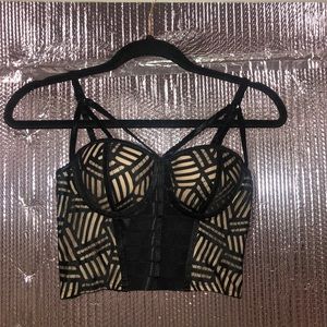Black crop top